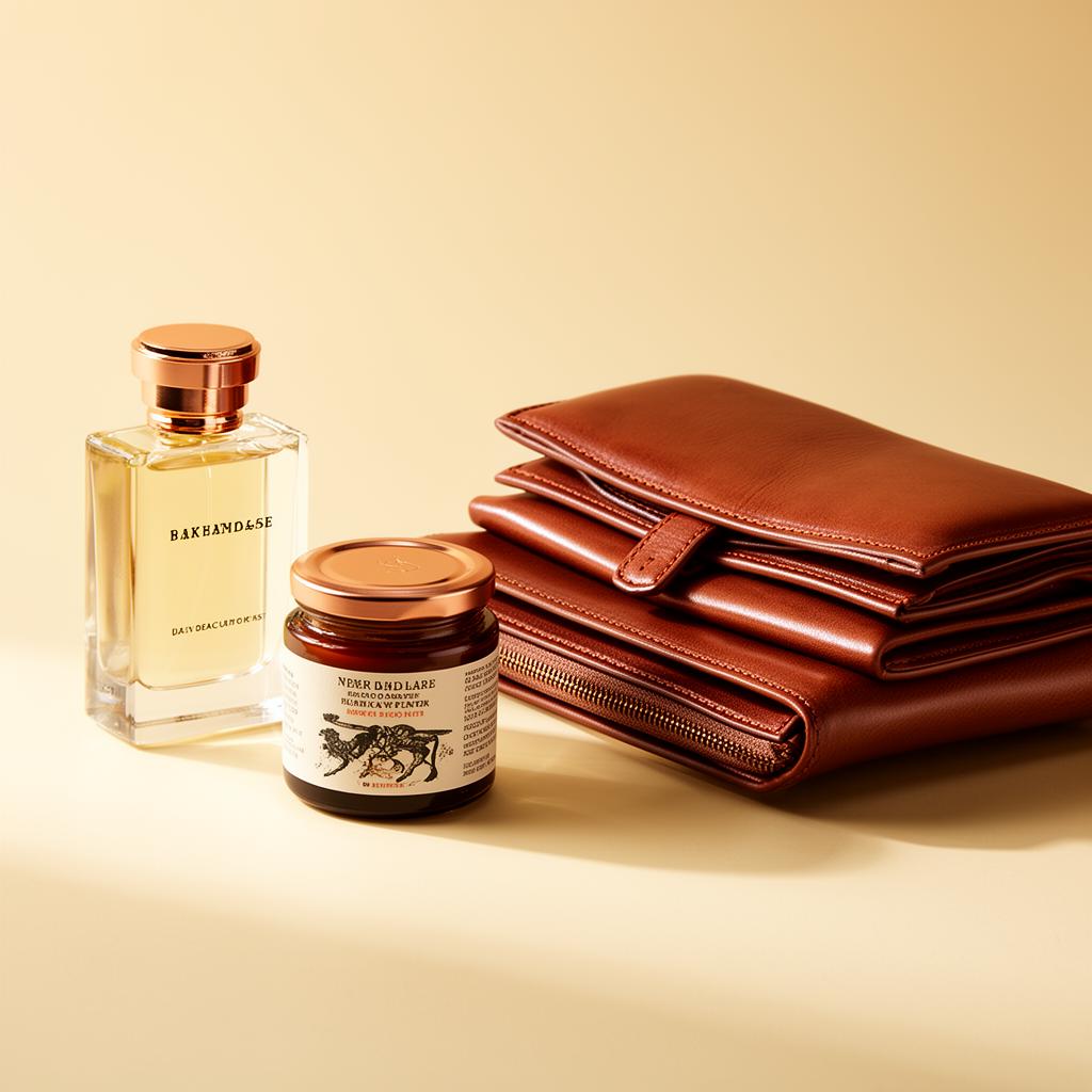 Curated luxury product still life